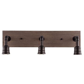 Corbett 22.13" Rustic Farmhouse Iron LED Vanity - JONATHAN Y